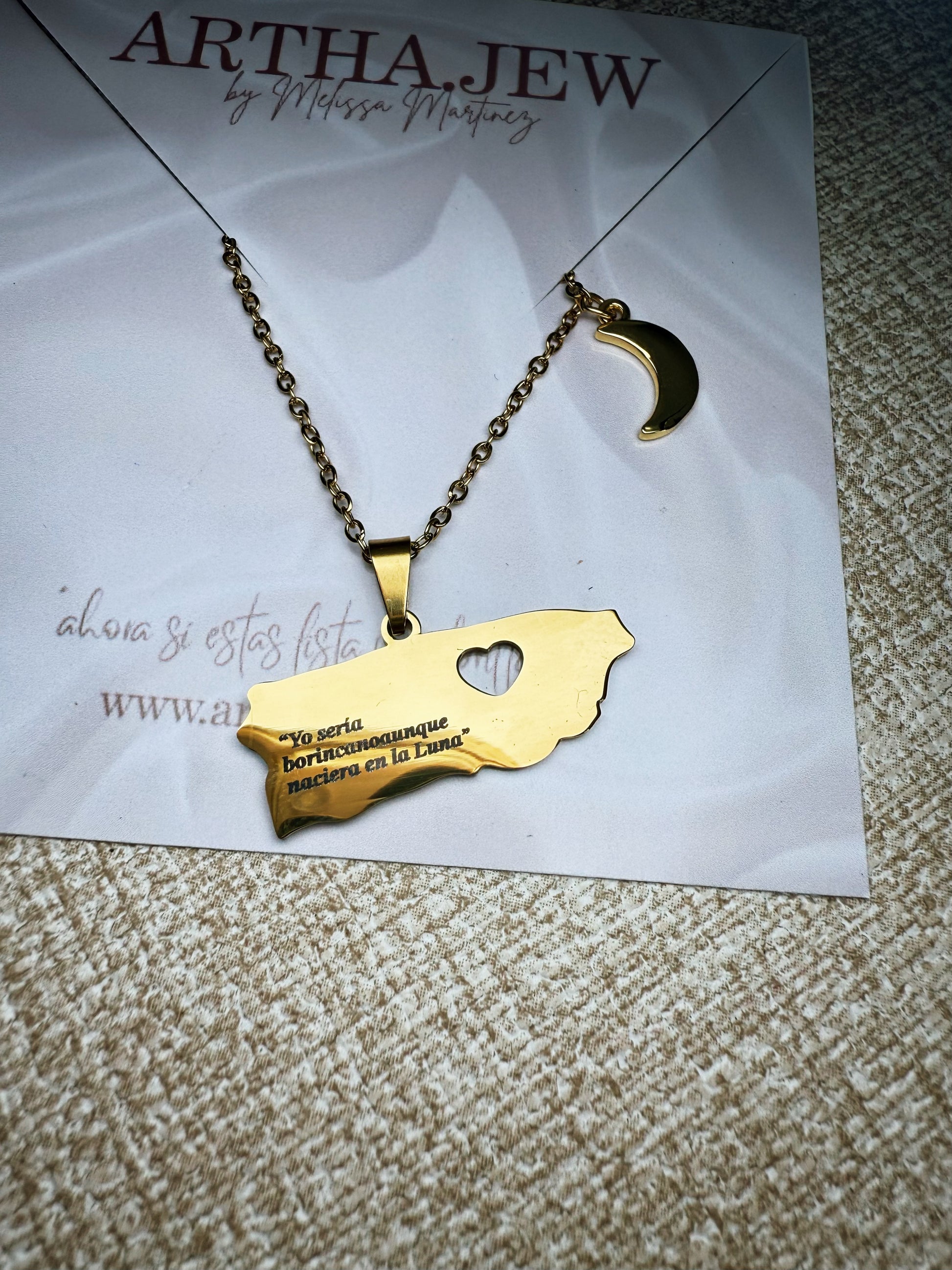 Boricua en la Luna Necklaces
