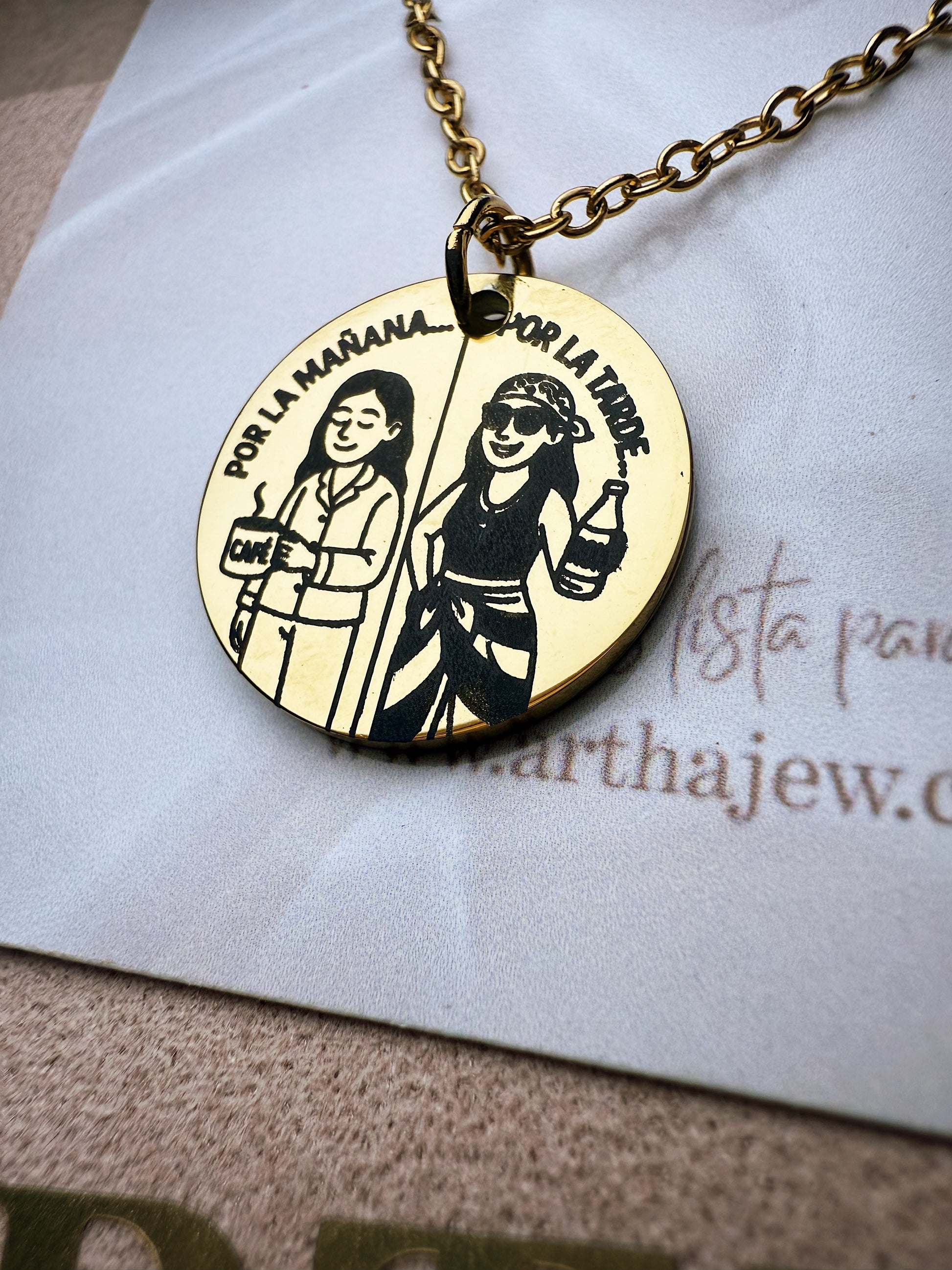 Café con Ron Necklaces