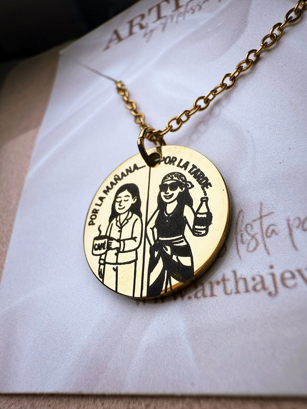 Café con Ron Necklaces
