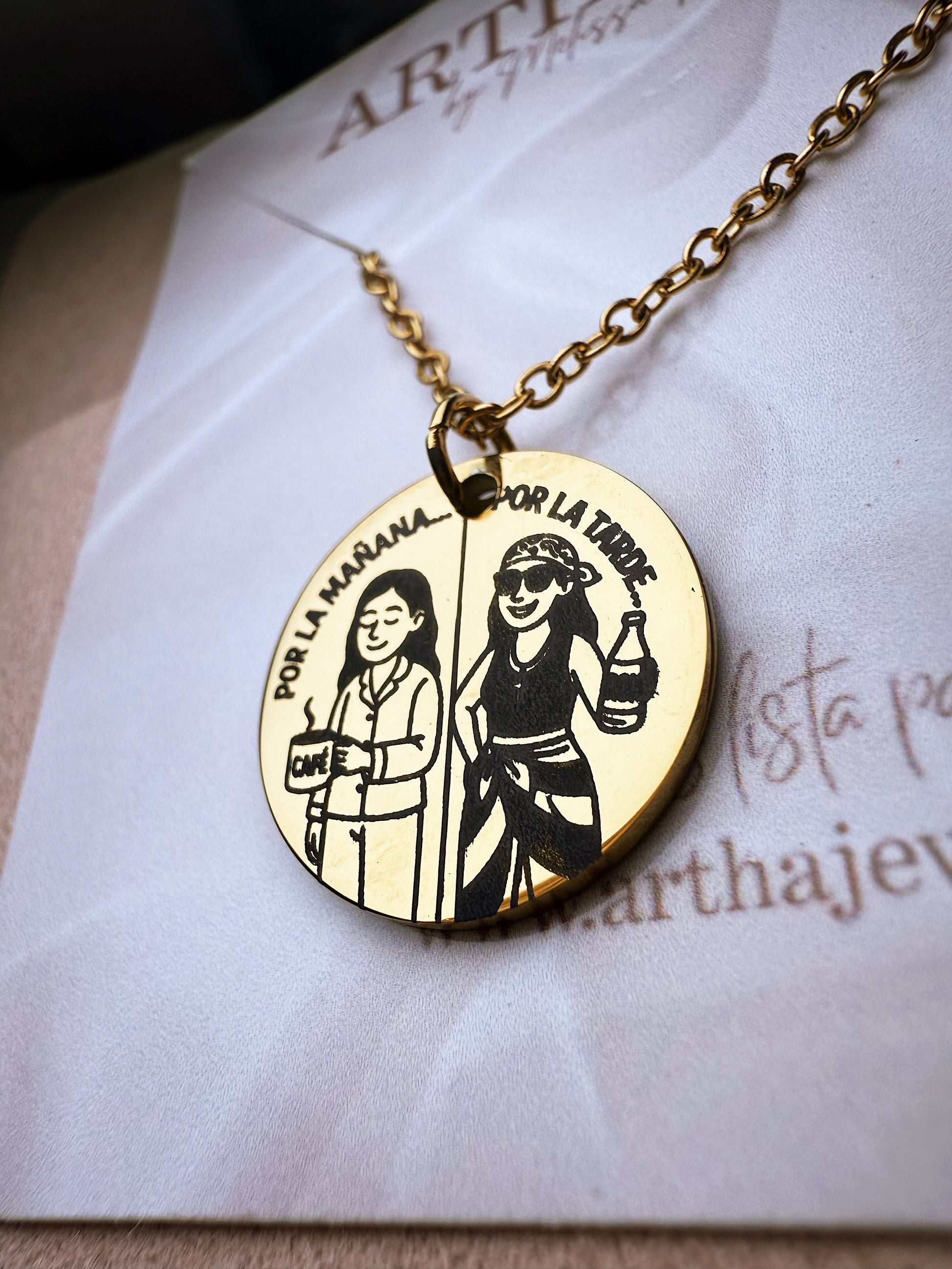 Café con Ron Necklaces