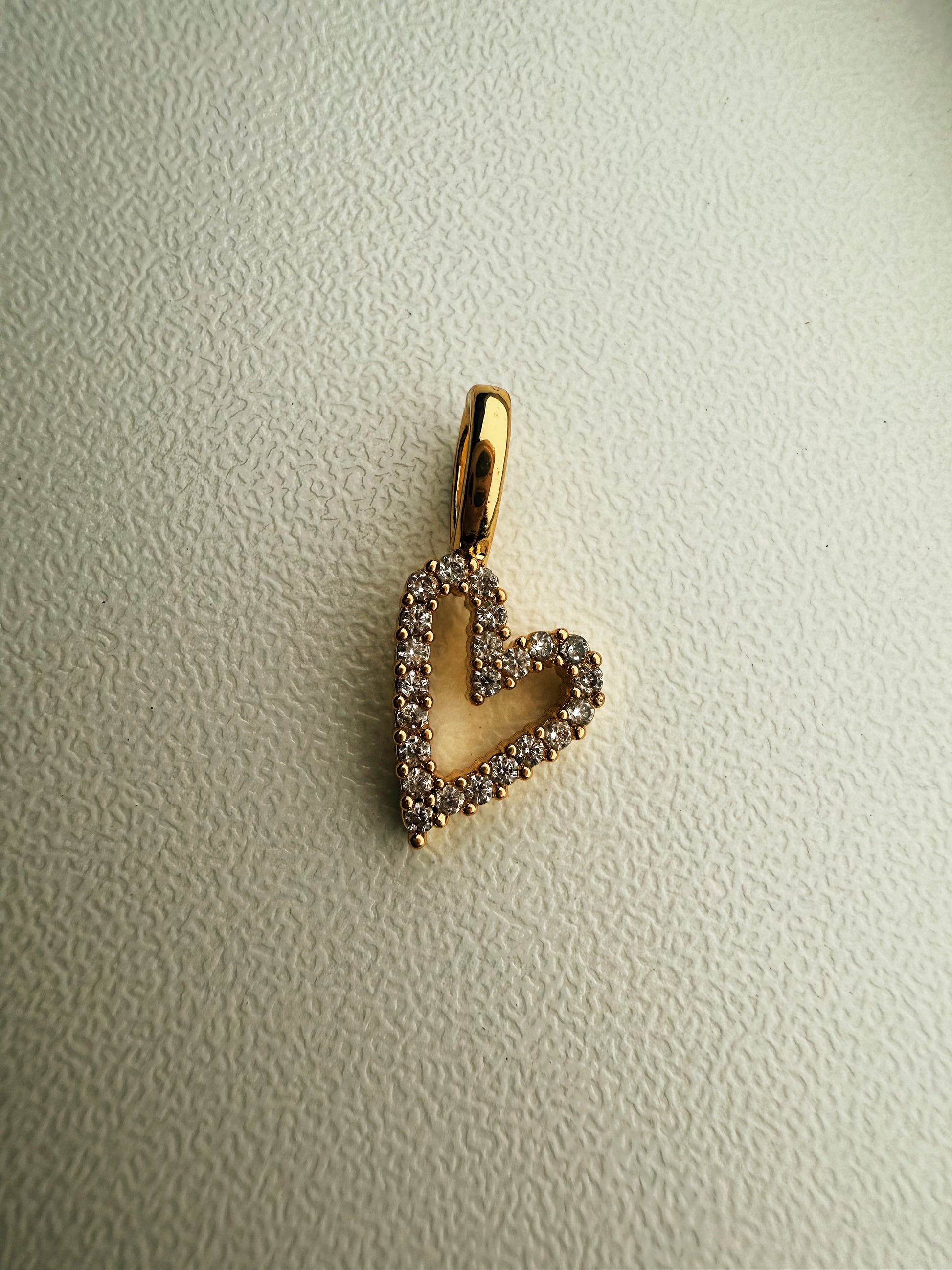 Diamond Heart Charm