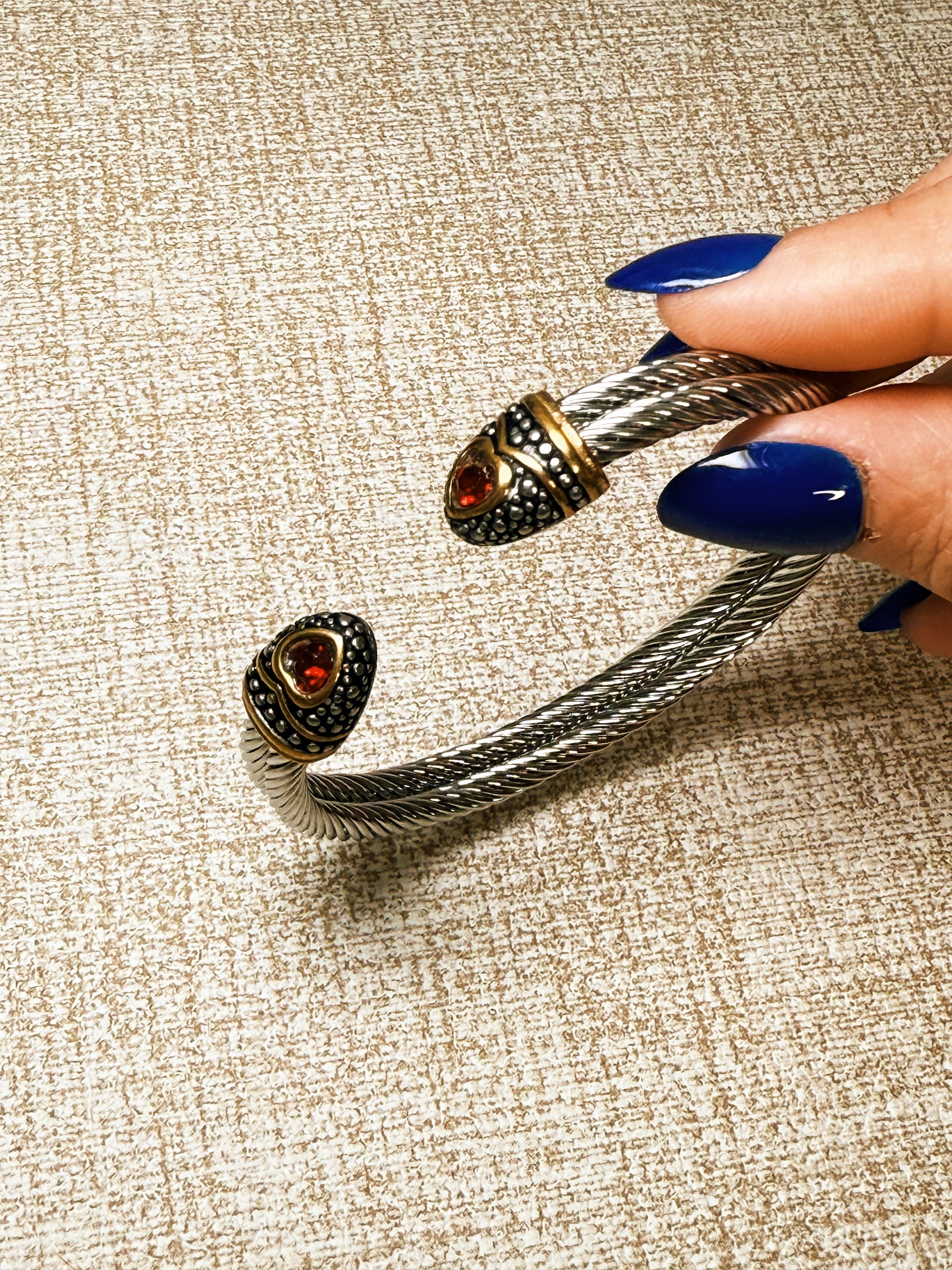 pulsera bangle estilo serpiente 