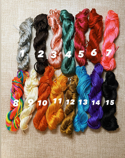 colores para las pulseras de hilo 