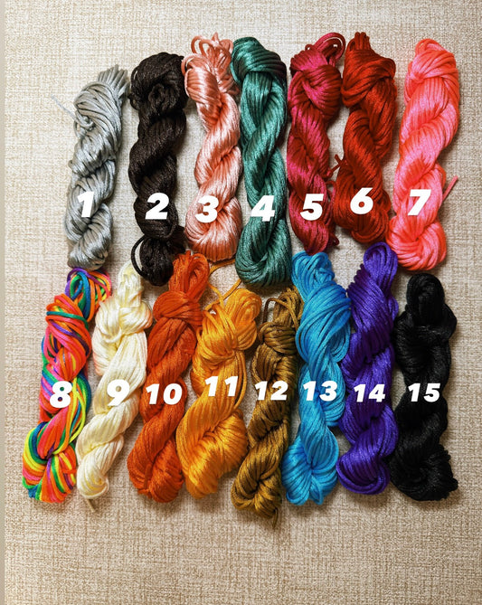 colores para las pulseras de hilo 